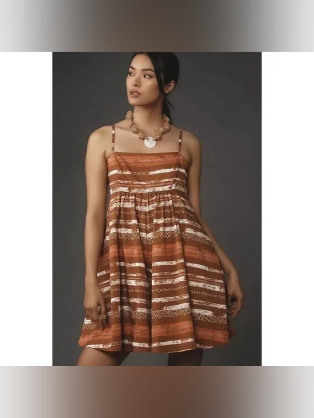 NWT Anthropologie Hutch Java Stripe Romper Large